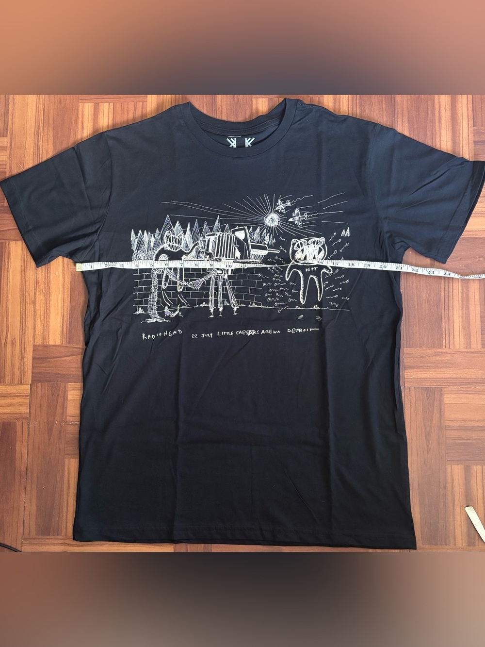 Radiohead Despot W.A.S.T.E. Black T-Shirt size Medium NWOT